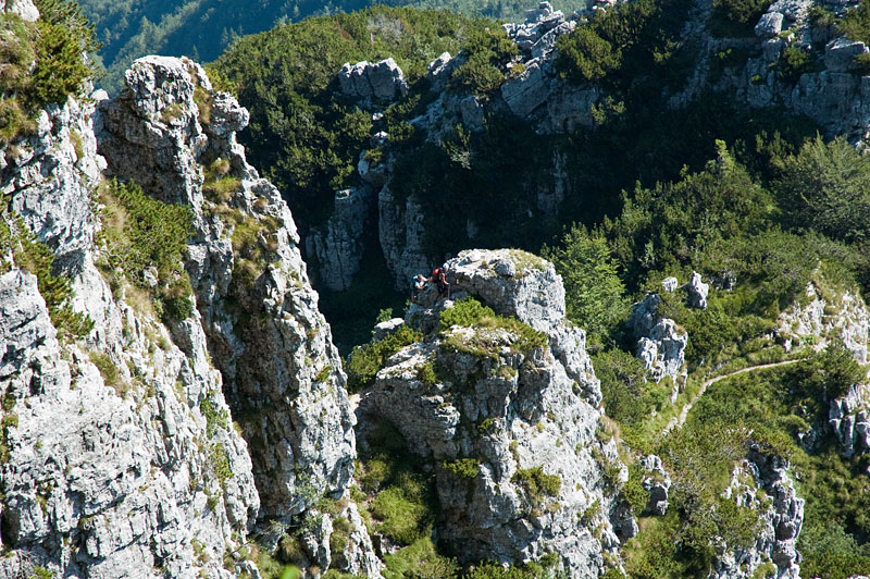 Ausblick vom Klettersteig