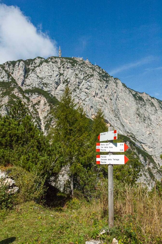 Da müssen wir hinauf: auf den Il Palone, auf dem Monte Bondone!