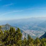 Hauptstadt des Trentino, Trento, Trient, Vogelperspektive