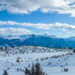 Dolomiten, Panoramaweg, Ritten, Rittner Horn, Schlern, Schlerngebiet, Schlernmassiv, Schlernspitzen, Schnee, Schneeschuhweg, Sciliar, Wanderweg, Winter, inverno, sentiero, weiße Jahreszeit, winter