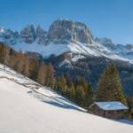 Catinaccio, Dolomiten, Rosengarten, Rosengartengruppe, Schnee, Tiers, Winter, inverno, weiße Jahreszeit, winter