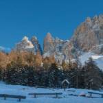 Catinaccio, Dolomiten, Rosengarten, Rosengartengruppe, Schnee, Tiers, Winter, inverno, weiße Jahreszeit, winter