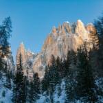 Catinaccio, Dolomiten, Rosengarten, Rosengartengruppe, Schnee, Tiers, Winter, inverno, weiße Jahreszeit, winter
