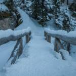 Brücke, Geländer, Schnee, Wanderweg, Winter, inverno, sentiero, weiße Jahreszeit, winter