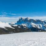 Berge, Dolomiten, Geislergruppe, Gröden, Raschötz, Sass Rigais, Schnee, Winter