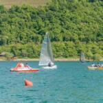 Caldaro, Kalterer See, Kalterersee, Kaltern, See, Strada del Vino, Surfer, Südtiroler Weinstraße, Wasser, Wassersport, Weinstrasse, Weinstraße, aquatic sport, lago, lake, sport aquatico, surfen, wine route