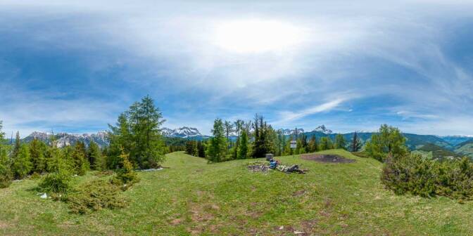360° am Piz de Corn im unteren Gadertal