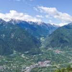Panorama Martelltal mit Ortlergruppe, Alto Adige, Berg, Berge, Latsch, Martelltal, Ortler, Ortlergruppe, South Tyrol, Sudtirol, Sudtirolo, Suedtirol, Südtirol, Tal, Valle, Vinschgau
