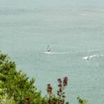 Surfer auf dem Kalterer See, Gewässer, Kalterer See, Kalterersee, See, Surfbrett, Surfer, Wassersport, aquatic sport, lago, lake, sport aquatico, surfen