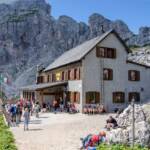 Cra di Pioda, Berghaus, Civetta, Civetta-Gruppe, Civetta-Massiv, Civetta-Moiazza-Gruppe, Civettagruppe, Civettamassiv, Civettaspitzen, Civettatürme, Cra da Pioda, Cra di Pioda, Schutzhaus, Schutzhütte, refuge, rifugio