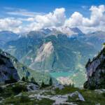 Lago di Alleghe, Alleghe, Alleghe See, Gewässer, Lago di Alleghe, See, Vogelperspektive, lago, lake