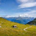 Karnischer Höhenweg;Abschnitt Sillianer Hütte, Berglandschaft, Dolomiti di Sesto, Gebirge, Gebirgslandschaft, Höhenweg, Karnischer Höhenweg, Sextner Dolomiten, Sillianer Hütte, Viktor Hinterberger Hütte, Wanderweg, Weg, cammino, sentiero, way