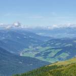 Talblick von der Sillianer Hütte, Kronplatz, Niederdorf, Pustertal