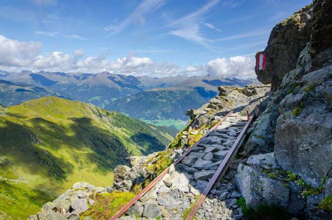 Die "Schlüsselstelle" am Karnischen Höhenweg