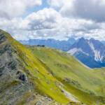 Eisenreich und Pfannspitze, Berg, Berge, Berglandschaft, Fernwanderweg, Front, Fronten, Frontline, Frontlinie, Gebirge, Gebirgslandschaft, Karnische Alpen, Karnischer Hauptkamm, Karnischer Höhenweg, Kriegsschauplatz, Pfannspitze, Weitwanderweg, Crode dei Longerin