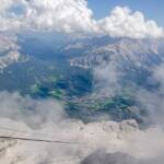 Vallata d’Ampezzo, Alto Cadore, Ampezzaner Dolomiten, Ampezzaner Tal, Antelao, Aufstiegsanlage, Belluno, Boite Tal, Boitetal, Cortina, Cortina d’Ampezzo, Dolomiti Ampezzane, Dolomiti d’Ampezzo, Seilbahn, Vallata d’Ampezzo, Valle d’Ampezzo, Venetien, Veneto, Vogelperspektive