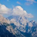 Antelao in Wolken, Ampezzaner Dolomiten, Antelao, Berg, Berge, Dolomiti Ampezzane, Dolomiti d’Ampezzo