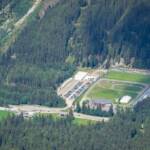 Biathlon Zentrum, Antholz, Antholzer Tal, Biathlon, Biathlon Zentrum, Vogelperspektive, Wintersport, sport invernale, winter sports