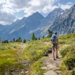 Wanderer am Staller Sattel, Wanderer, Wanderweg, Weg, cammino, sentiero, wandern, way