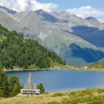 Obersee in Osttirol, Begrenzung, Defreggental, Gewässer, Grenze, Grenzübergang, Obersee, Ostirol, Osttirol, See, Staller Sattel, Stallersattel, border, borderline, confine, frontiera, lago, lake, limit, passo stalle