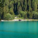 Antholzer See, Antholz, Antholzer See, Antholzer Tal, Gewässer, See, Sommer, Strand, baden, bathing, lago, lake, nuotare, schwimmen, swimming