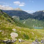 Scherzbach, Bach, Berglandschaft, Gebirge, Gebirgslandschaft, Gewässer, Großer Möseler, Lappach, Mühlwaldertal, Neves See, Neves Stausee, Nevessee, Scherzbach, Wanderer, Zillertaler Alpen
