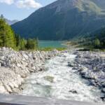 Zufluss Neves See, Bach, Fließgewässer, Gewässer, Lappach, Mündung, Neves See, Neves Stausee, Nevessee, See, Ursprungbach, Zufluss, lago, lake