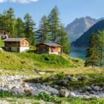 Neves Stausee im Mühlwaldertal bei Lappach, Almhaus, Almhütte, Berghaus, Großer Möseler, Hütte, Lappach, Mühlwaldertal, Neves See, Neves Stausee, Nevessee, Schutzhaus, Schutzhütte, See, alpine hut, baita, cabana, cabin, capanna, chalet, hut, lago, lake, mountain hut, refuge, rifugio