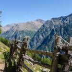 Wanderweg Martelltal, Alto Adige, Holzzaun, Martell, Martelltal, Pfad, Schludertal, South Tyrol, Sudtirol, Sudtirolo, Suedtirol, Südtirol, Wanderweg, Weg, Weidezaun, Zaun, cammino, path, sentiero, way