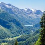 Hintere Rotspitze, Hintere Schranspitze, Innere Gramsenspitze, Lago di Gioveretto, Martell, Marteller Spitze, Martelltal, See, Stausee, Vordere Rotspitze, Zufritt Stausee, Zufrittsee, Zufritttal, lago, lake