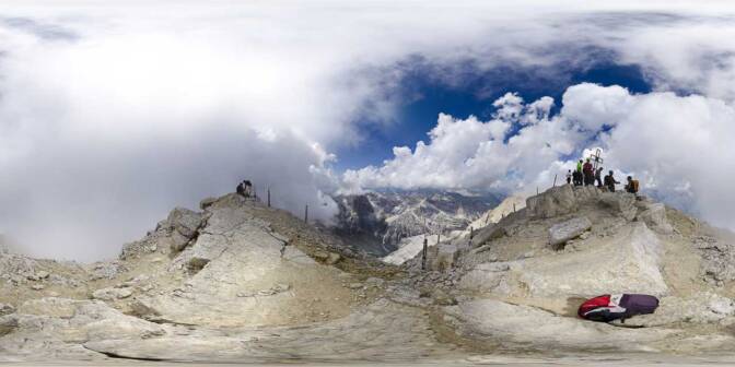 Auf dem Gipfel der Tofana di Mezzo