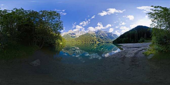 Am Ufer des Antholzer Sees