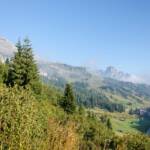 Blick zum Sassongher, Berglandschaft, Gebirge, Gebirgslandschaft, Sassongher,Campolongopassstraße