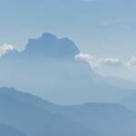 Monte Pelmo im Nebel, Berg, Berge, Dunst, Götterthron, Monte Pelmo, Nebel, Pelmo, Thron, Thron der Götter