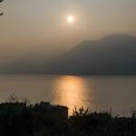 Sonnenuntergang, Abend, Abendrot, Abendstimmung, Binnensee, Brenzone, Dämmerung, Gardameer, Gardasee, See, Sonnenuntergang, Tagesausklang, Tagesende, evening, lago, lake, sera