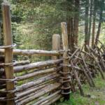 Traditioneller Holzzaun, Alto Adige, Erlebniswanderweg, Erlebnisweg, Flechtwerk, Flechtzaun, Holzzaun, Lehrpfad, Lehrweg, Naturerlebnisweg, Naturlehrpfad, Proveis, South Tyrol, Sudtirol, Sudtirolo, Suedtirol, Südtirol, Themenweg, Zaun