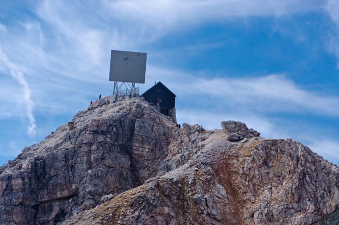 Der Gipfel des Piz Boè auf über 3.000 m über dem Meeresspiegel.