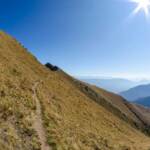 Hangquerung, Catena delle Maddalene, Grashang, Ilmenkamm, Pfad, Steig, Wiesenhang, path