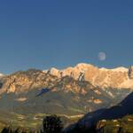 Abend, Abendstimmung, Alto Adige, Berg, Berge, Catinaccio, Mond, Mondaufgang, Rosengarten, Rosengartengruppe, Schlern, Schlerngebiet, Schlernmassiv, Schlernspitzen, Sciliar, South Tyrol, Sudtirol, Sudtirolo, Suedtirol, Südtirol, Tagesausklang, Tagesende, evening, sera