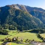 Pfandlspitz über Hofer Museum, Andreas Hofer Geburtshaus, Andreas Hofer Museum, Berg, Berge, Freilichtmuseum, Museum, Passeiertal, St. Leonhard in Passeier