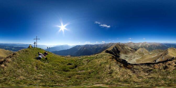 Die italienische Seite der Bergwelt des Nationalparks Stilfser Joch rund um den Ortler.