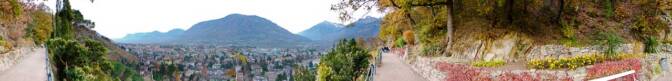 Blick auf Meran vom Tappeinerweg aus