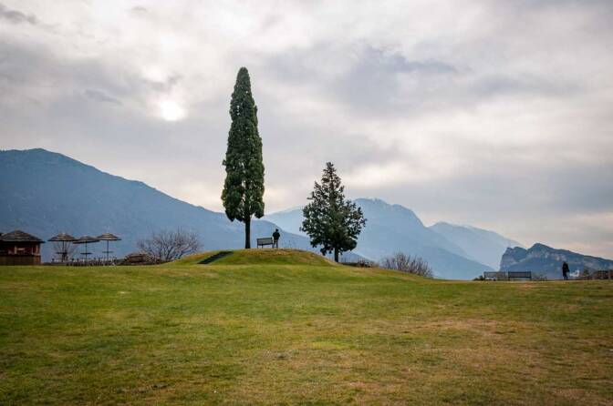 Wiese im unteren Burghof