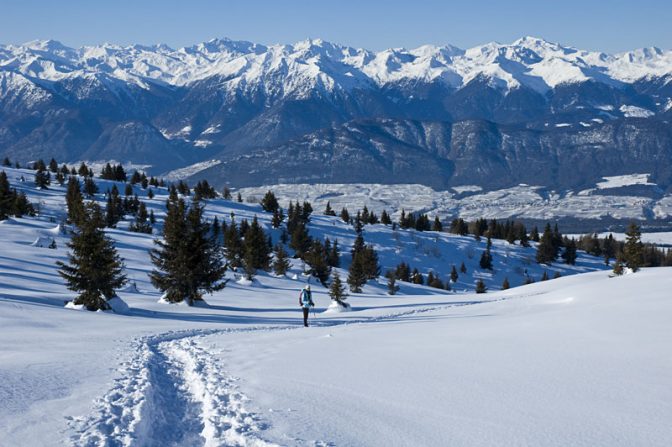 Schneeschuhwandern im Val di Non