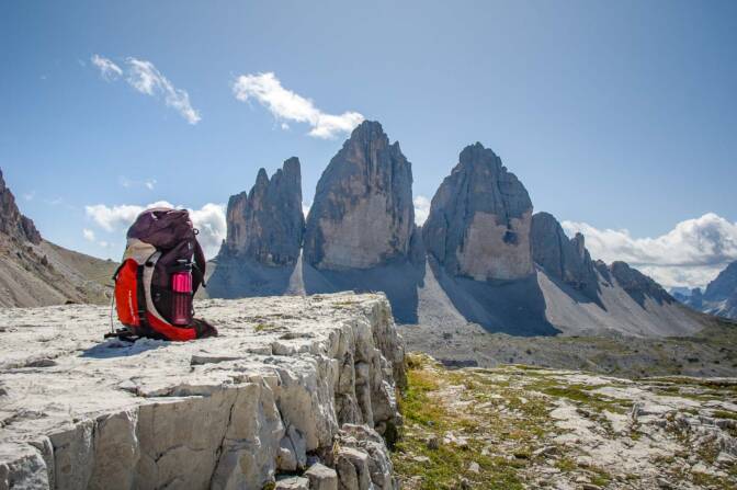 Drei Zinnen, Rucksack, Tre Cime, Tre Cime di Lavaredo