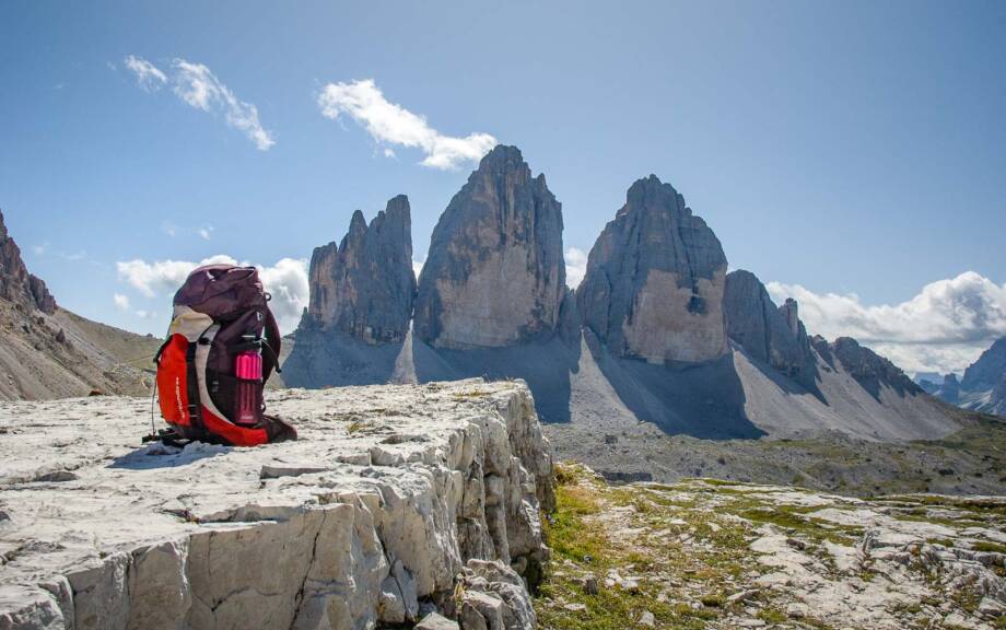 Drei Zinnen, Rucksack, Tre Cime, Tre Cime di Lavaredo