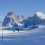 Alpe di Siusi, Berg, Berge, Schnee, Seiser Alm, Seiseralm, Winter, inverno, weiße Jahreszeit, winter,Langkofel, Plattkofel