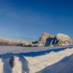 Alpe di Siusi, Langkofel, Plattkofel, Sass Plat, Sasso Lungo, Sasso Piatto, Schnee, Seiser Alm, Seiseralm, Winter, inverno, weiße Jahreszeit, winter