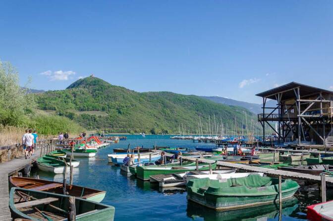 Bootsanlegestelle am Kalterer See