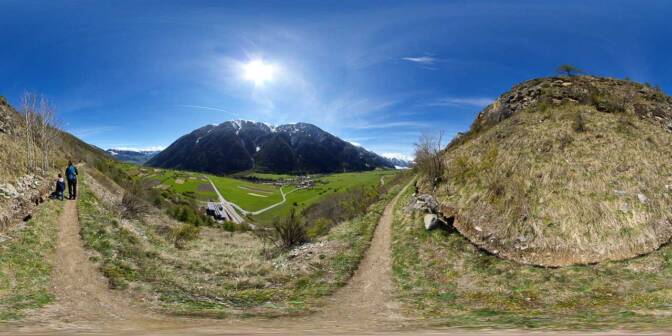 Im Münstertal zwischen Taufers und Glurns